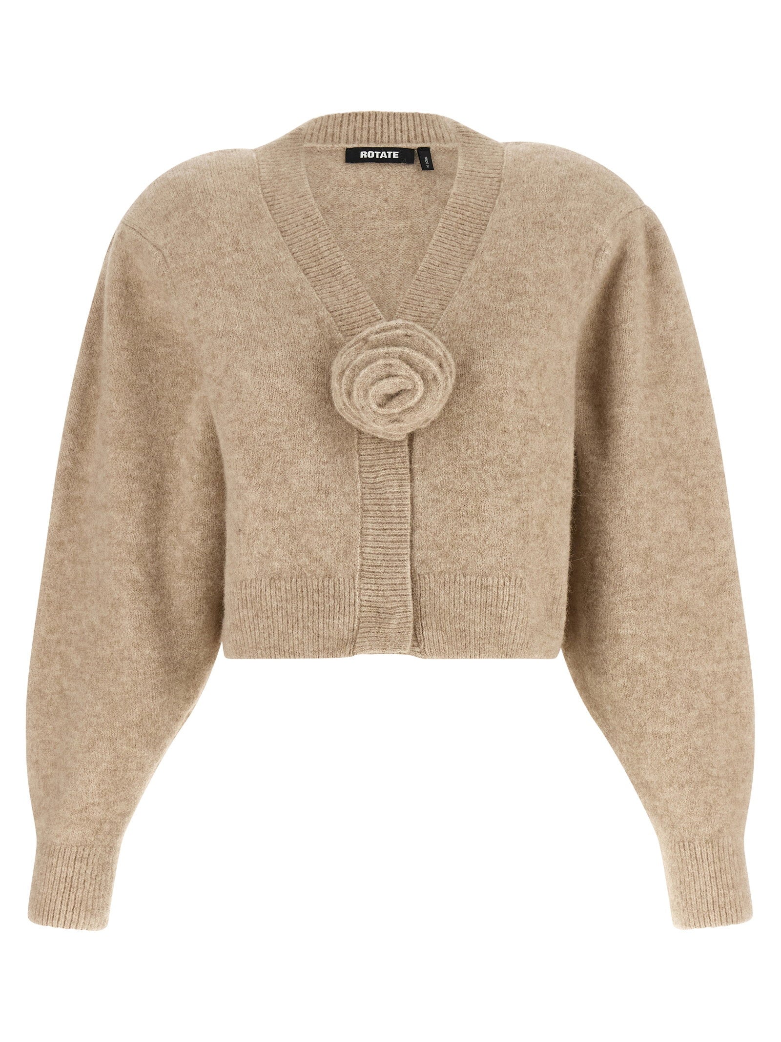 Rotate Birger Christensen 3d Flower Knit Cardigan