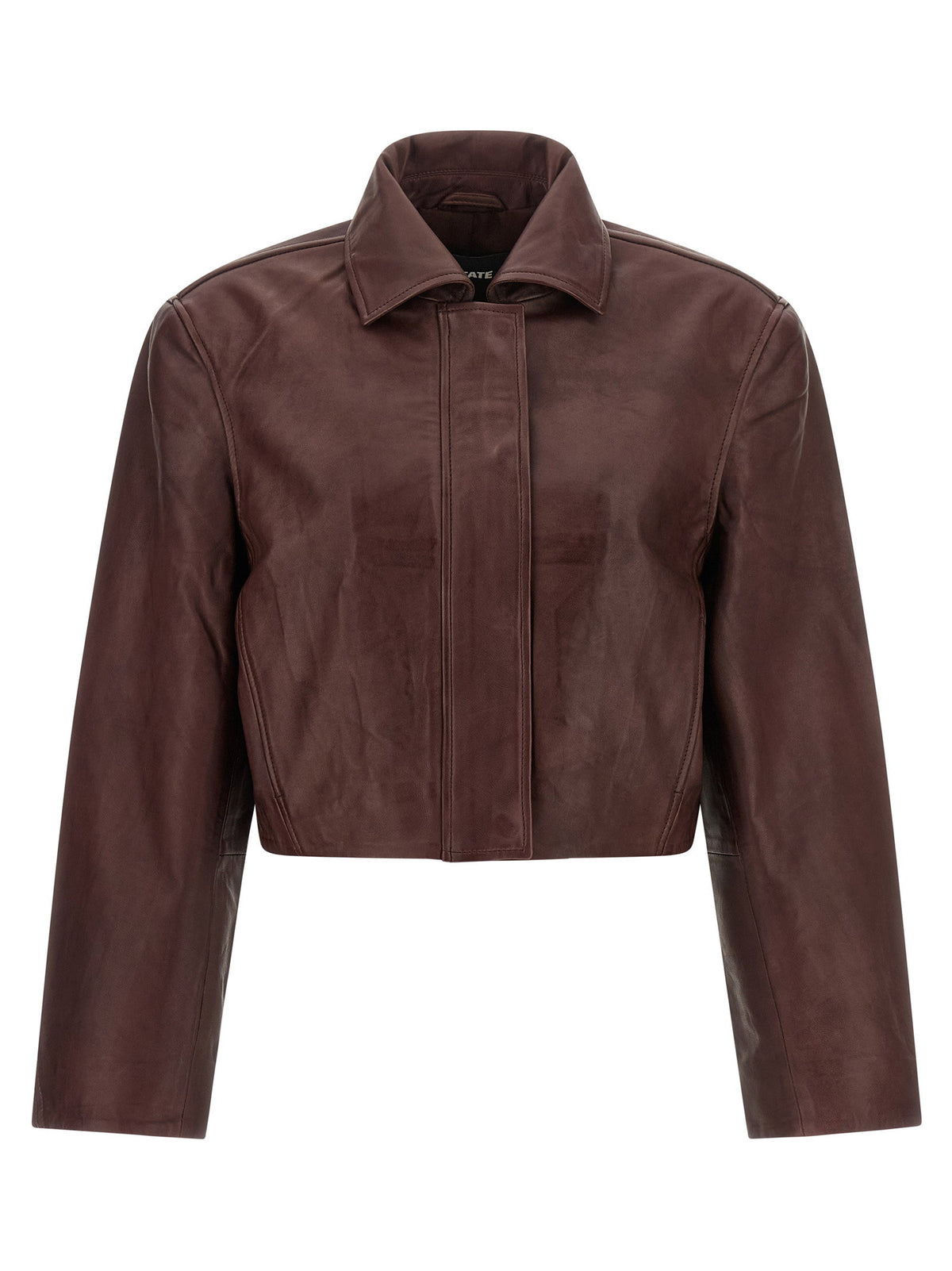 Rotate Birger Christensen Boxy Square Leather Jacket