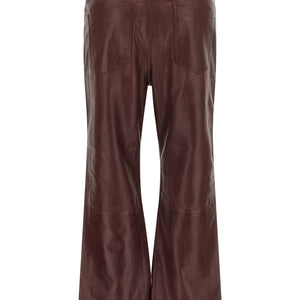 Rotate Birger Christensen Flared Leather-effect Pants