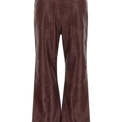 Rotate Birger Christensen Flared Leather-effect Pants