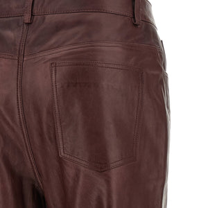 Rotate Birger Christensen Flared Leather-effect Pants