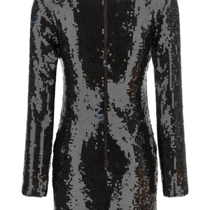 Rotate Birger Christensen Sequin Dress With Flower