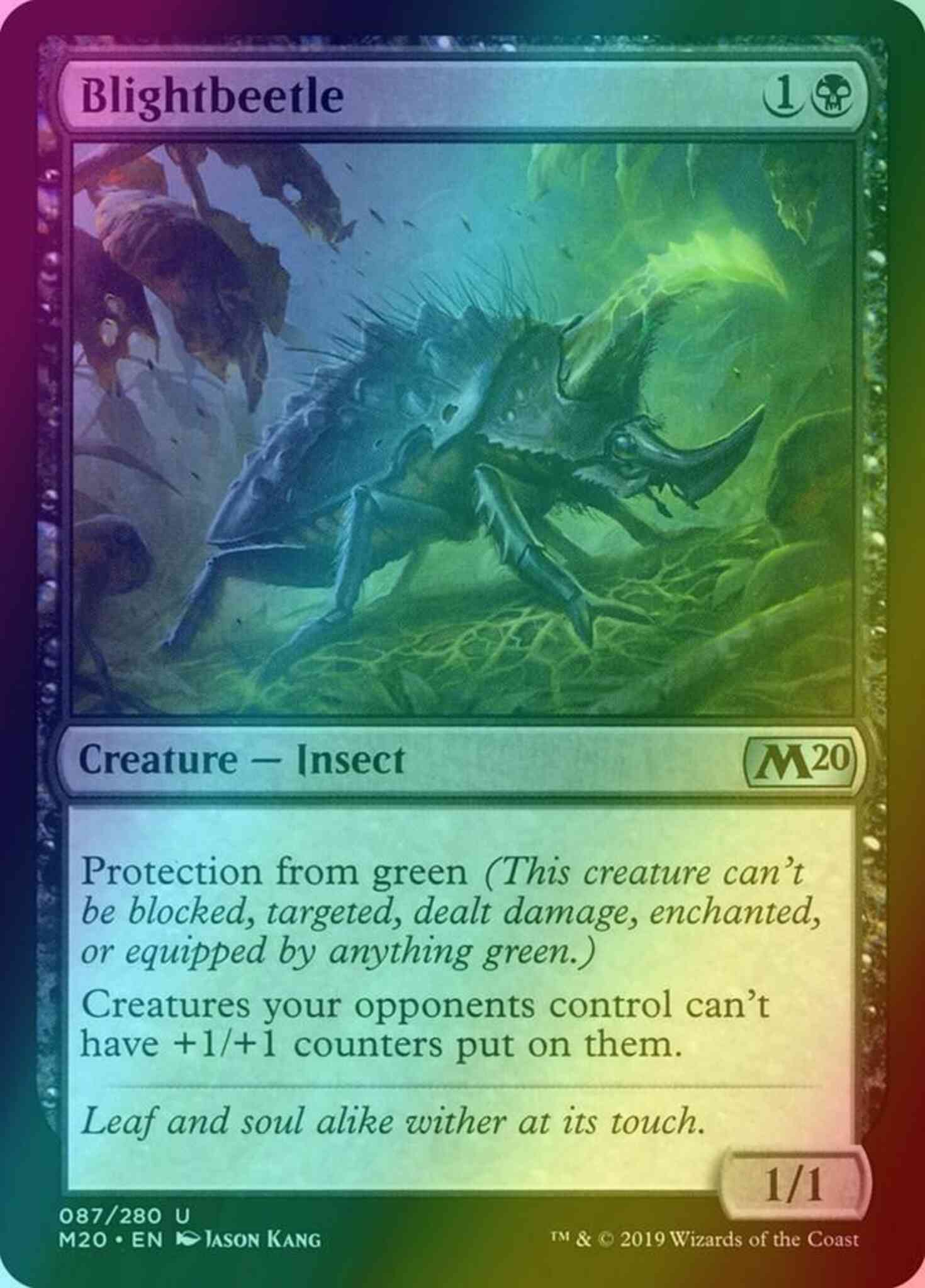 Blightbeetle [87] [Core Set 2020] [Foil]