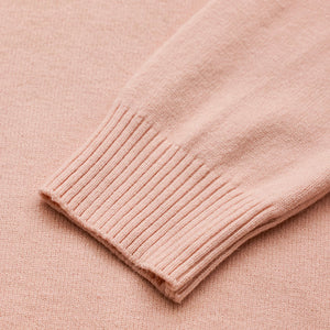 Light Pink Knitted Sweatshirt