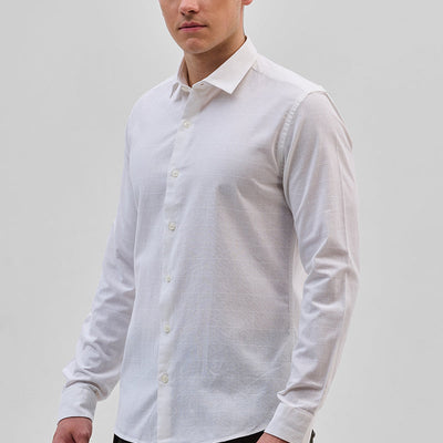 White Slim Fit Shirt