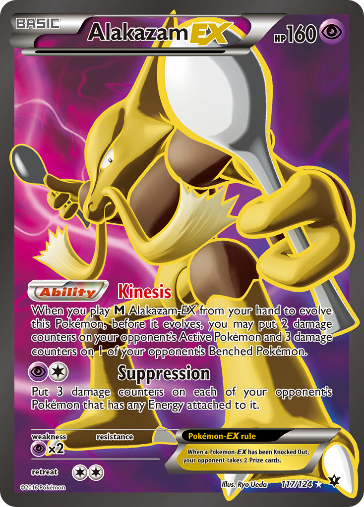 Alakazam-EX - 117/124 - Rare Ultra