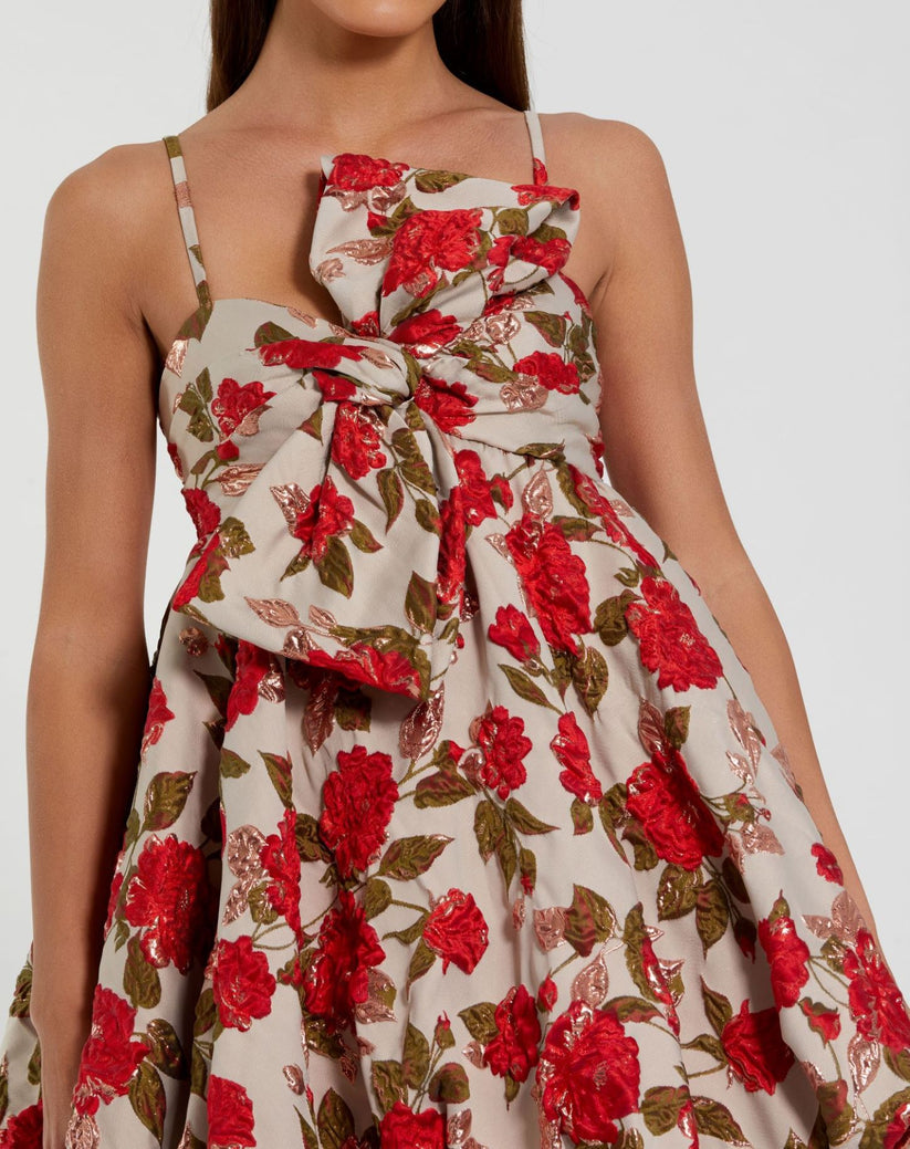 Mac Duggal 11822 Homecoming Floral Short Mini Cocktail Dress