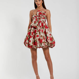 Mac Duggal 11822 Homecoming Floral Short Mini Cocktail Dress