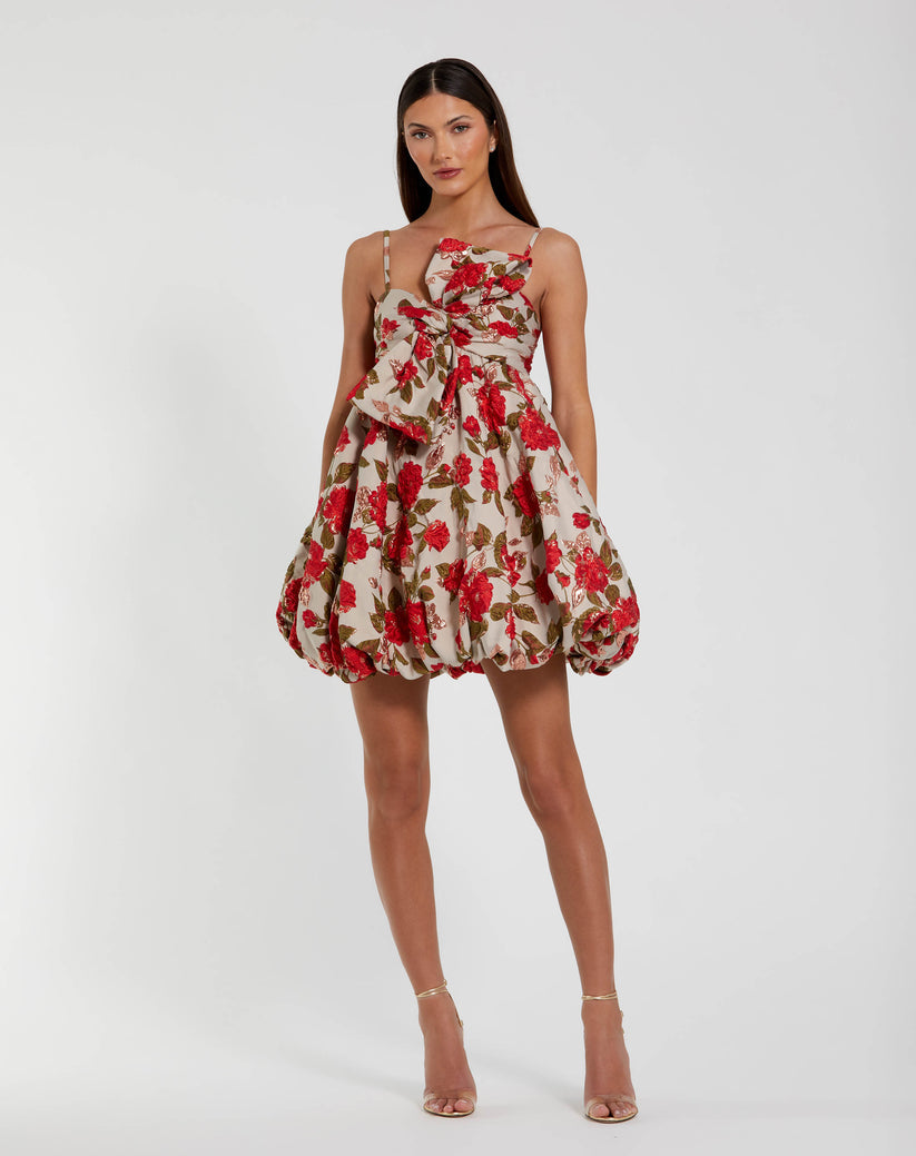 Mac Duggal 11822 Homecoming Floral Short Mini Cocktail Dress