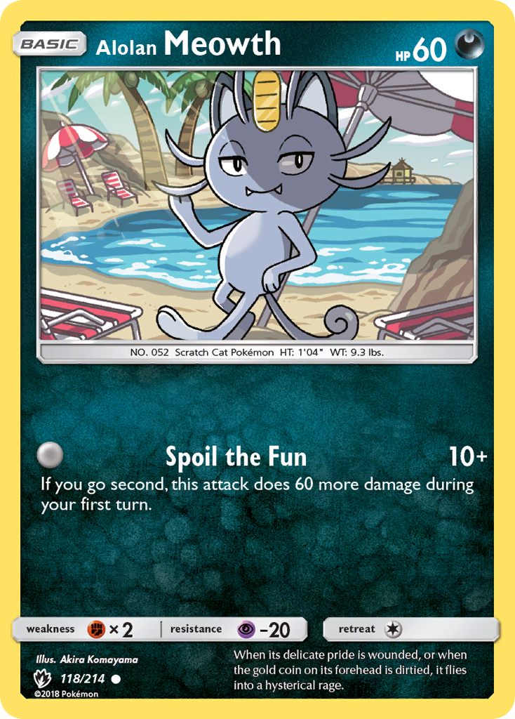 Alolan Meowth - 118/214 - Common