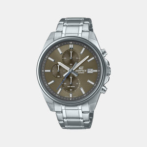 Edifice Men Quartz Brown Dial Chronograph Stainless Steel Watch ED572