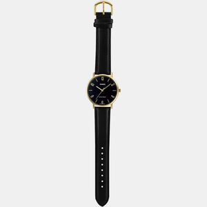 Enticer Men Quartz Black Dial Analog Leather Watch A1819