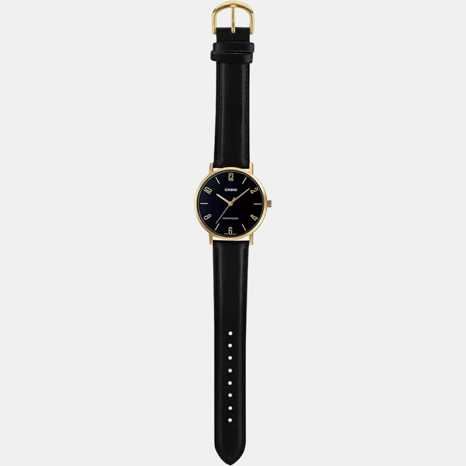 Enticer Men Quartz Black Dial Analog Leather Watch A1819