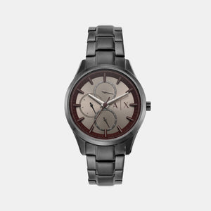 Dante Men Quartz Grey Dial Chronograph Stainless Steel Watch AX1877