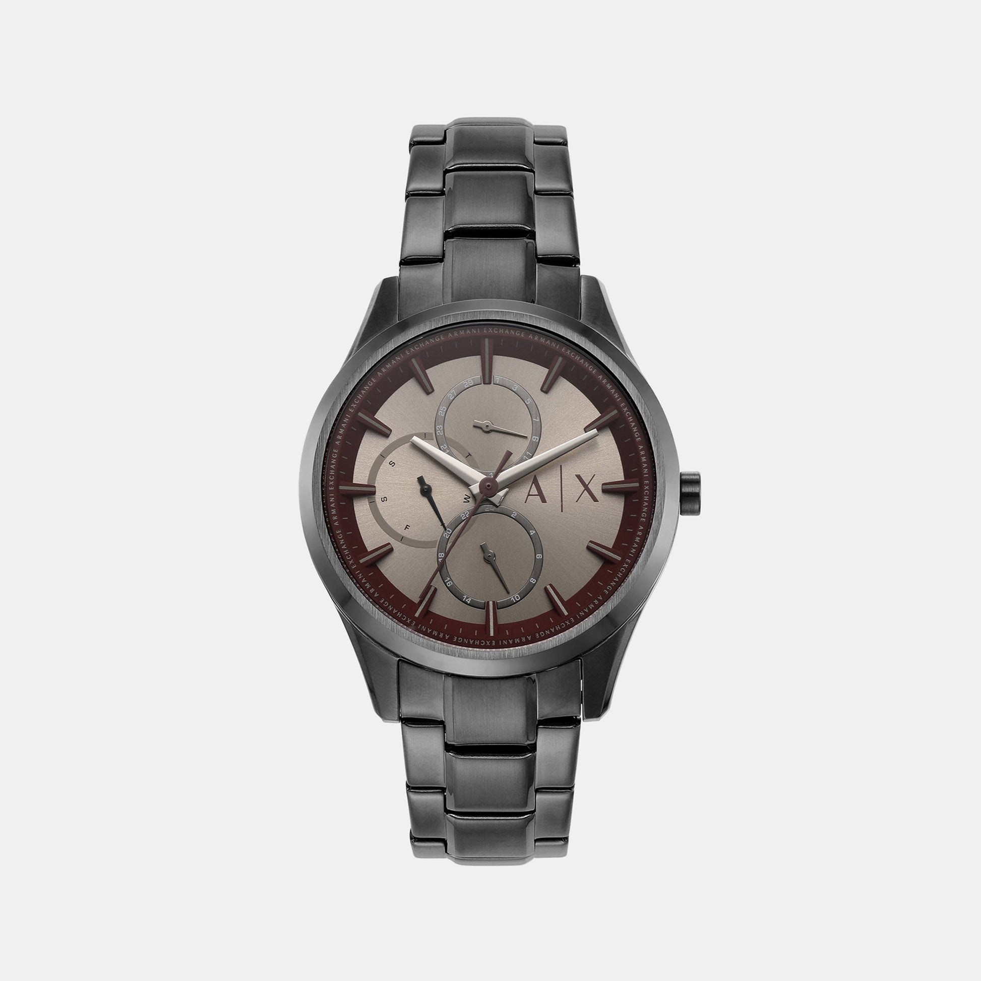 Dante Men Quartz Grey Dial Chronograph Stainless Steel Watch AX1877