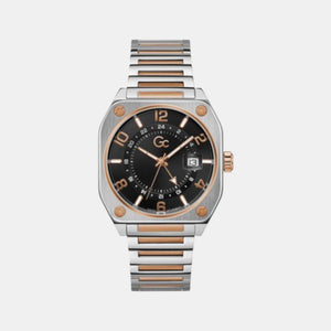 Airborne Men Quartz Black Dial Analog Stainless Steel Watch Z16002G2MF
