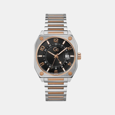 Airborne Men Quartz Black Dial Analog Stainless Steel Watch Z16002G2MF