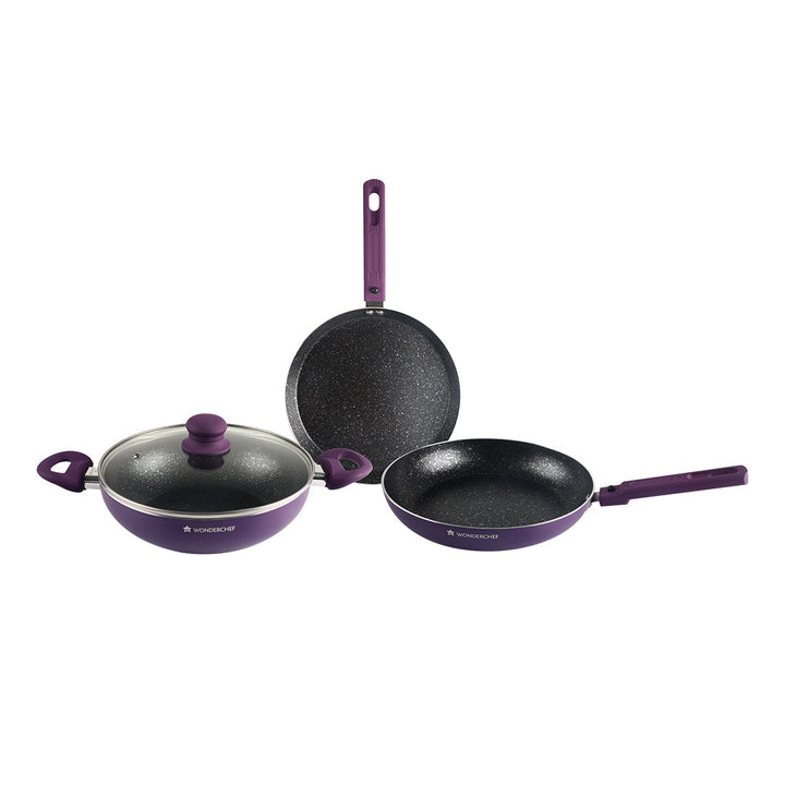 Diana Set Purple with 5-layer non-stick coating.