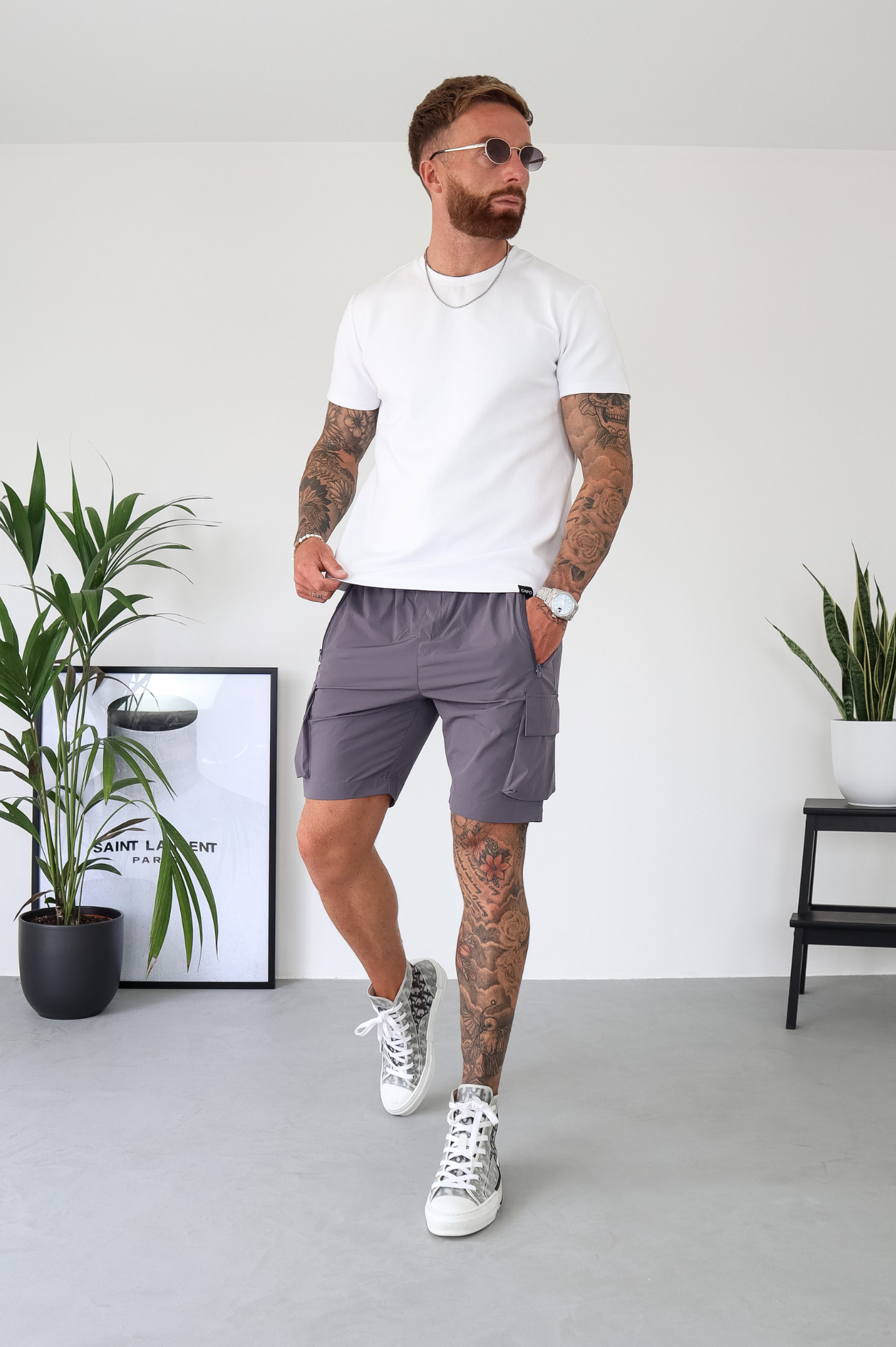 CAPO Lightweight Dark Grey Cargo Shorts