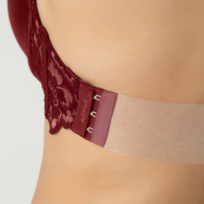 Femme Lace Padded Wired Multiway Bra - Biking Red