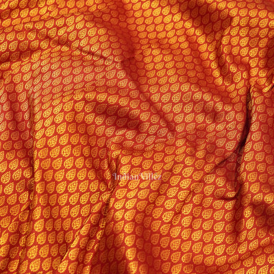 Exclusive Red With Golden Body Work Pure Kanjivaram Silk Saree