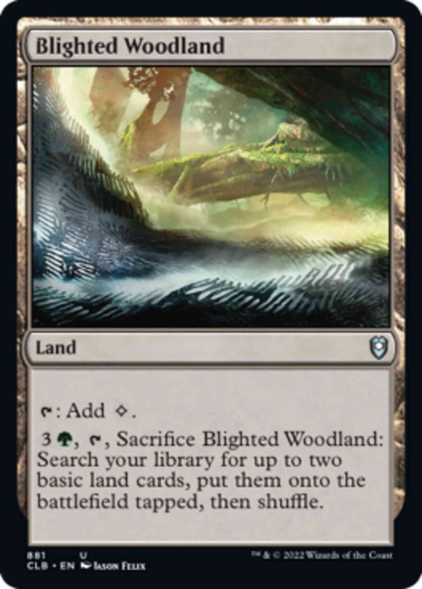Blighted Woodland [881] [Commander Legends: Battle for Baldur's Gate] [Non-Foil]