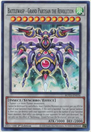 Battlewasp - Grand Partisan the Revolution - ROTA-EN036 - Super Rare - 1st Edition
