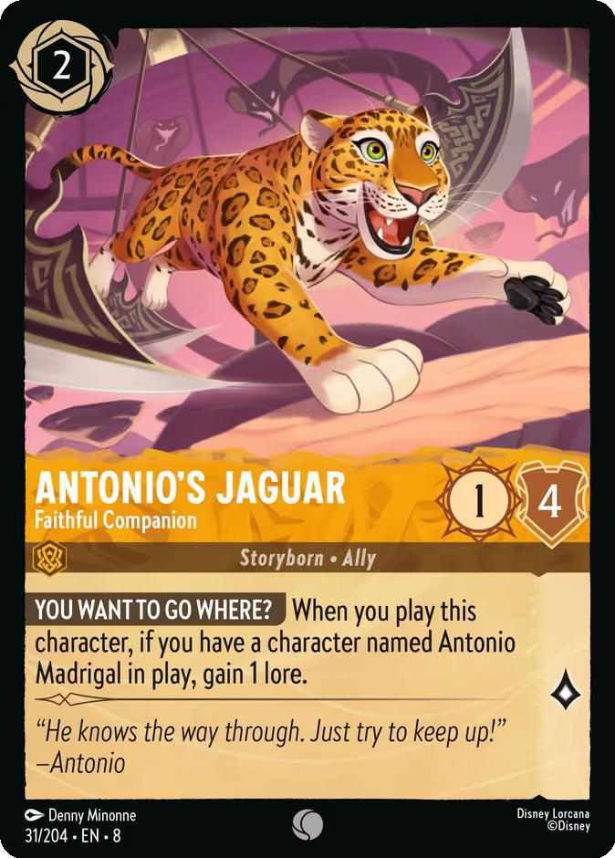 Antonio's Jaguar - Faithful Companion - 31/204 [Reign of Jafar] [Non-Foil]