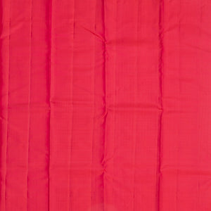 Dark Peach Handloom Kanchipuram Silk Saree With Jaal Kamalam Motifs