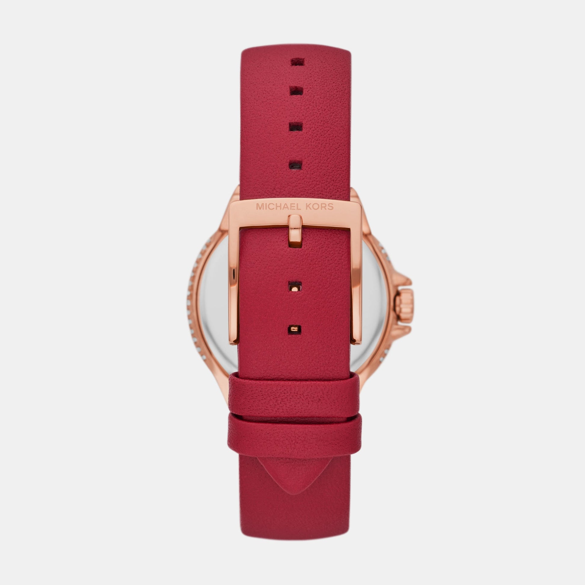 Camille Women Quartz Rose Gold Dial Analog Leather Watch MK4701