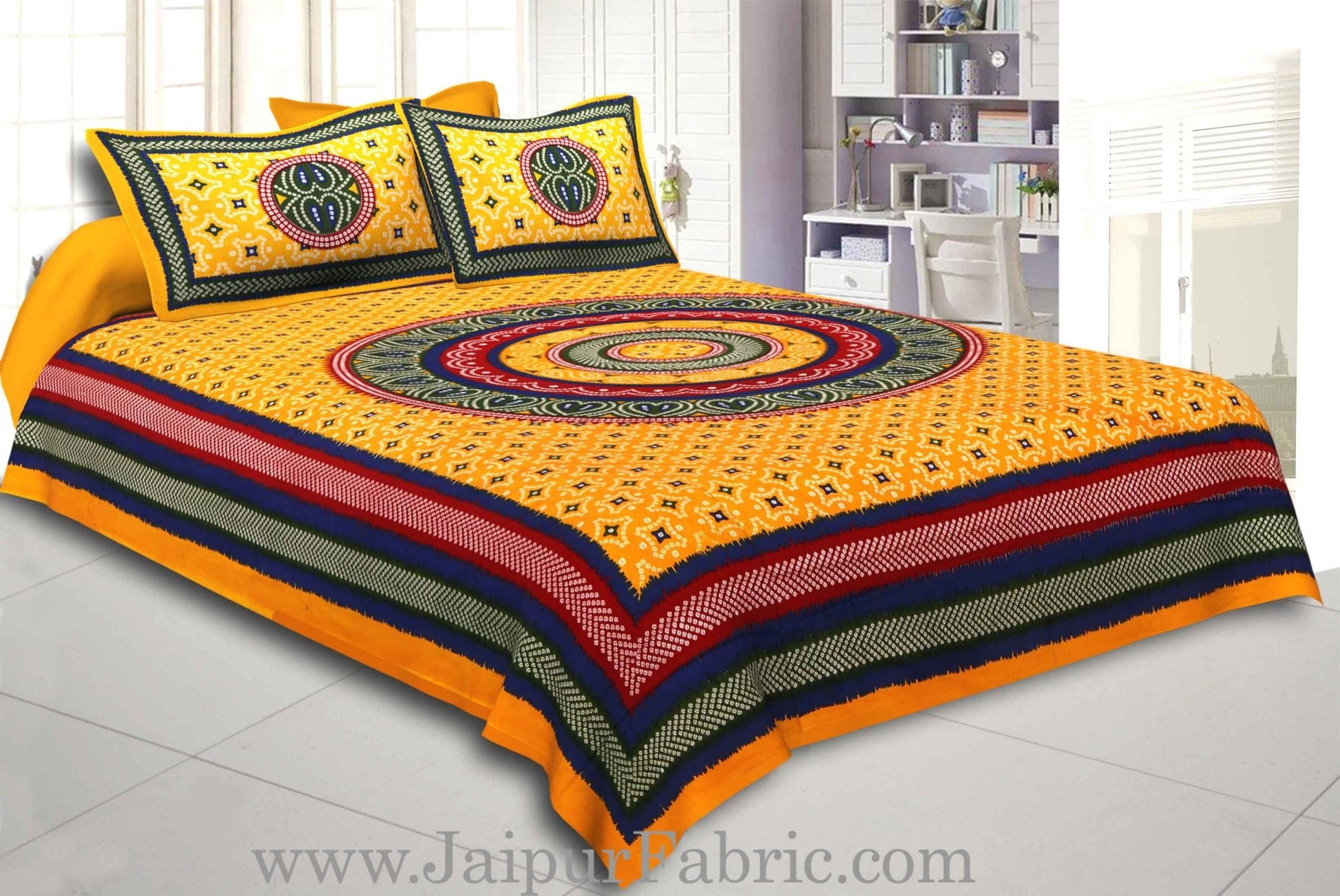 COMBO104  Beautiful Multicolor 4 Bedsheet + 8 Pillow Cover