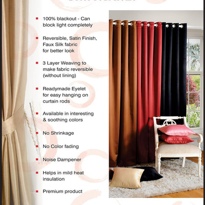 BLACKOUT CURTAINS PRINTED LATTE BEIGE-2008