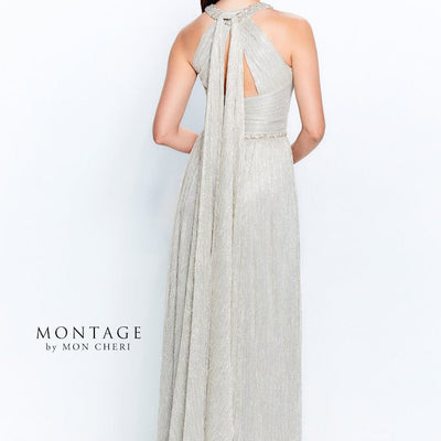 Montage 120901 A Line Evening Gown Beaded Formal Dress