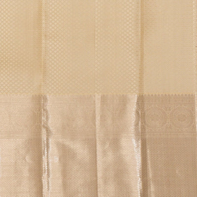 Kanchipattu Brocade Cream Saree