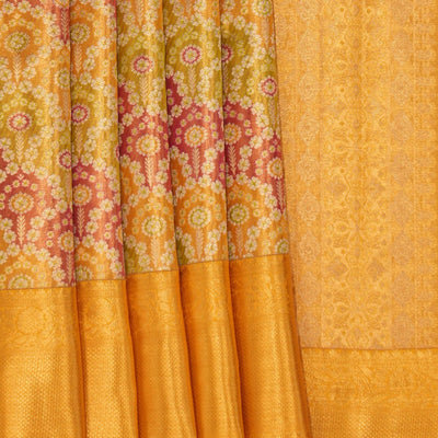 Kanchipattu Brocade Gold Saree