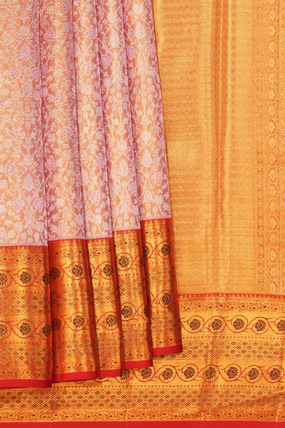 Kanchipattu Brocade Gold Saree
