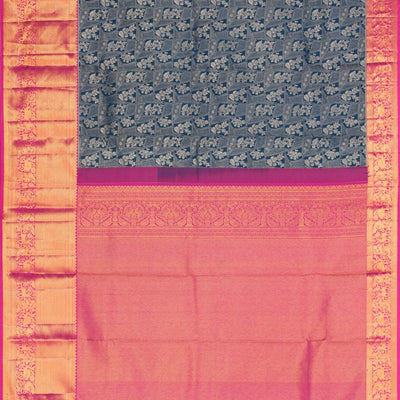 Kanchipattu Brocade Blue Saree