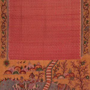 Dupion Silk Pink Saree