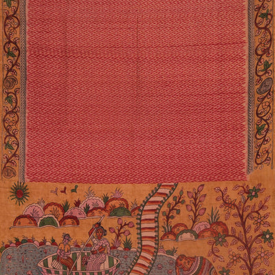 Dupion Silk Pink Saree