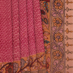 Dupion Silk Pink Saree