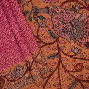 Dupion Silk Pink Saree