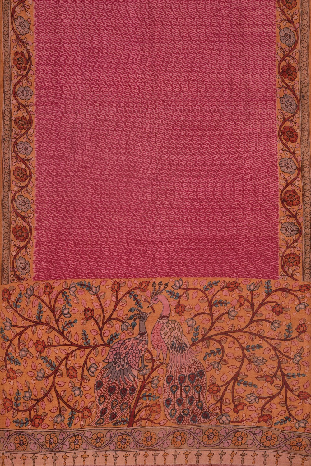 Dupion Silk Pink Saree