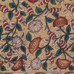 Kalamkari Painted Pink Saree