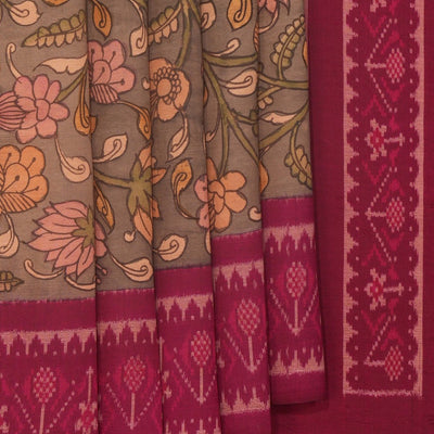 Kalamkari Hand-Painted Patola Saree