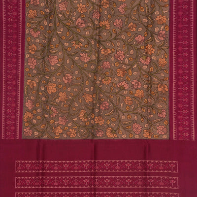 Kalamkari Hand-Painted Patola Saree