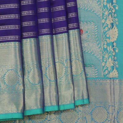 Dark Blue Silk Saree