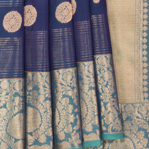 Dark Blue Silk Saree