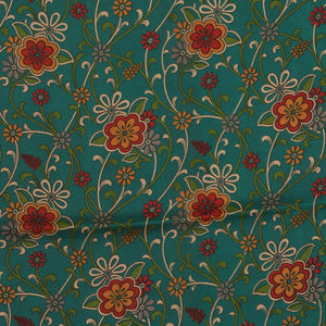Floral Printed Silk Saree