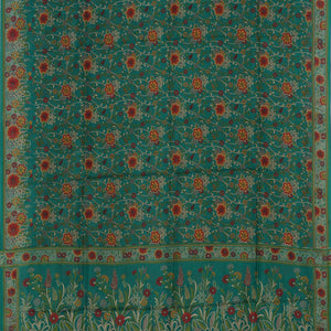 Floral Printed Silk Saree