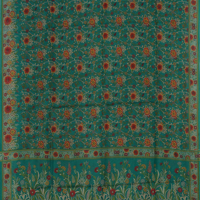 Floral Printed Silk Saree
